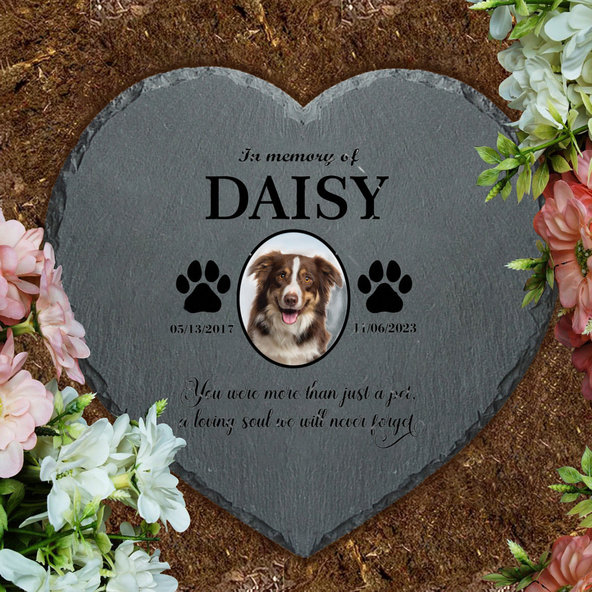 Heart Shaped Pet Monument A002