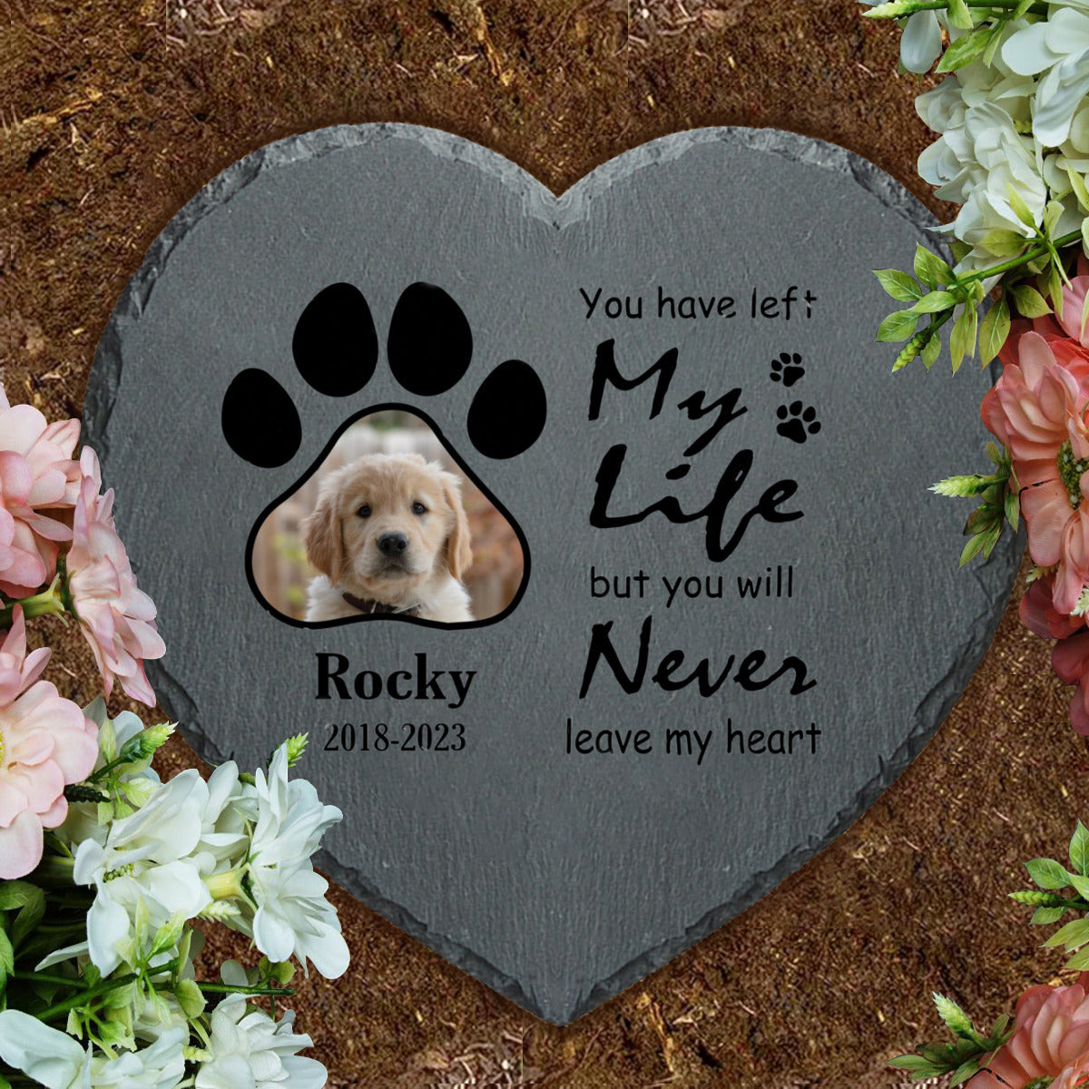 Heart Shaped Pet Monument A001